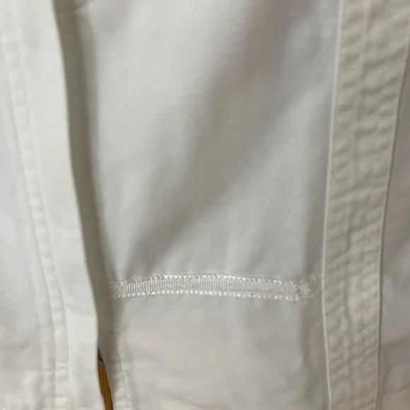 Brunello Cucinelli White Women's Jacket with Gray Hood S - Picture 3 of 11